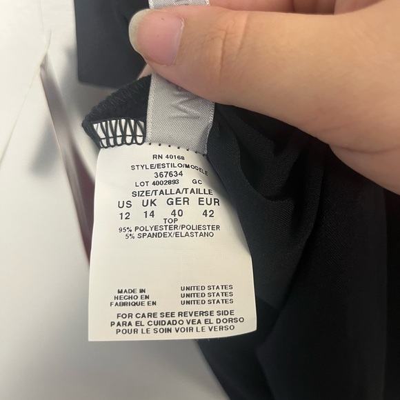 New magicsuit mirclesuit black ruffle Chloe Tankini top size 12 - Picture 10 of 11